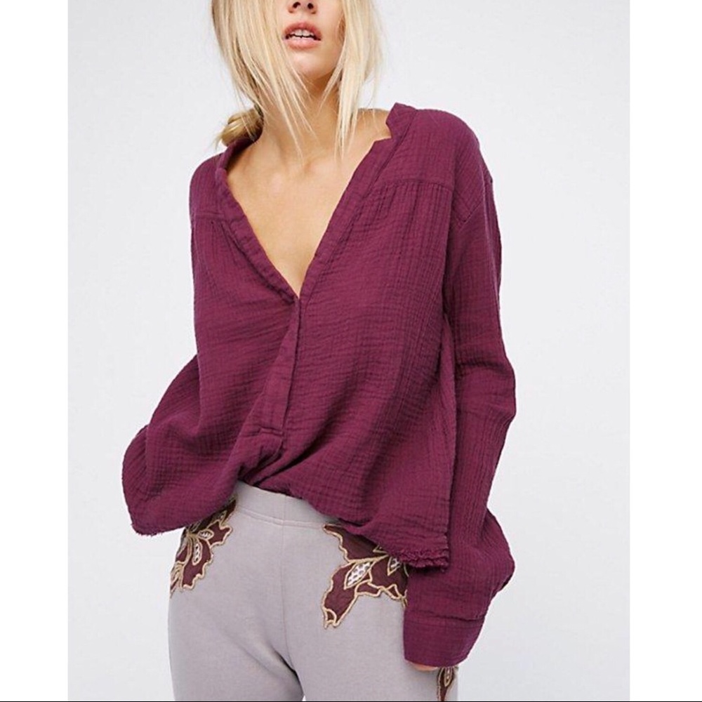 Free People Loose Fit Pullover Sz S EUC